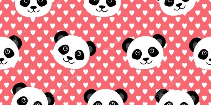 1024x1024 Depositphotos 109040654 Stock Illustration Lovely Panda Wallpaper 3