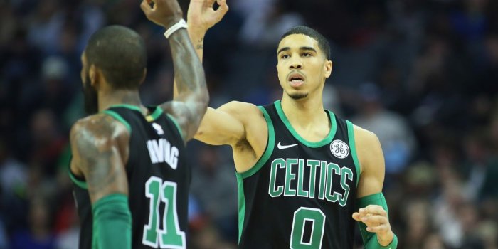 1200x800 Jayson Tatum and Kyrie Irving school kids at local camp - CelticsBlog