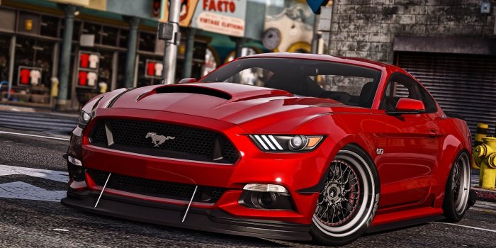 2560x1440 Wallpaper GTA 5, Ford Mustang red car 2560x1440 QHD Picture, Image