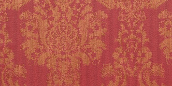 1000x1000 Modern Louis Red/Gold Foil Vinyl Damask Wallpaper For Walls - Double Roll -  By Romosa Wallcoverings