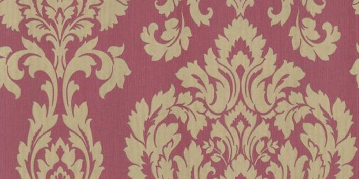 1000x1000 Fine Decor Classics Large Damask Wallpaper Red (FD20329)