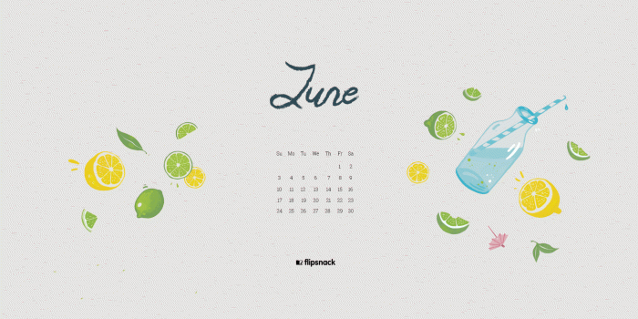 1920x1080 June 2018 wallpaper calendar for desktop & smartphone