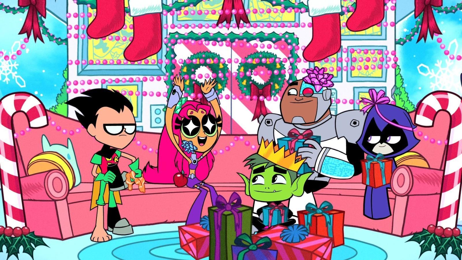 1920x1080 Teen Titans Go! Christmas HD Wallpaper