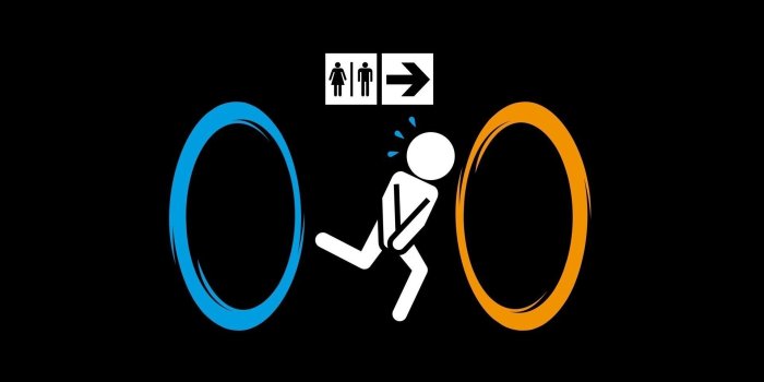 1920x1080 Portal, black background, Valve, minimalism, simple background