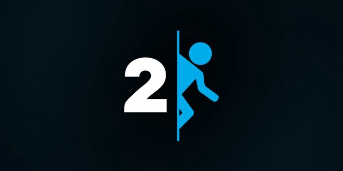 1920x1080 Download wallpaper 1920x1080 portal 2, logo, human, black hd background