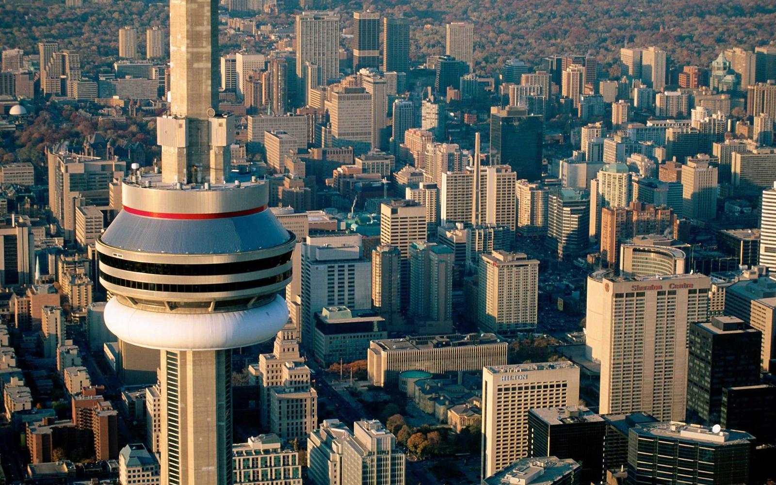 2560x1600 Canada Wallpapers - Download Free Aerial View of the CN Tower