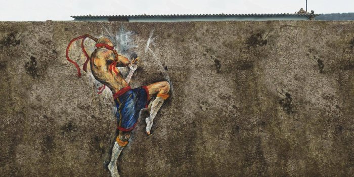 1920x1080 Muay Thai Lee Sin Street Art (Graffiti) : leagueoflegends