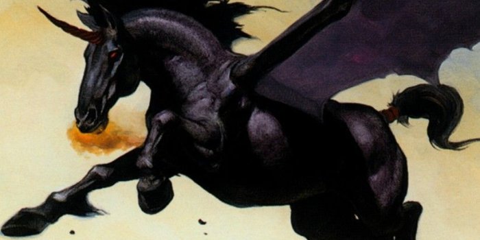 822x1000 brom black unicorn «Fantasy art series «Fantasy «Anime wallpapers