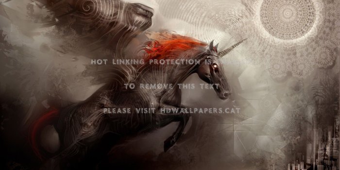 1920x1080 black unicorn abstract fire art pegas dark