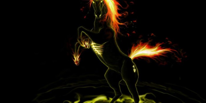 1078x741 Fire Unicorn Wallpapers - LS