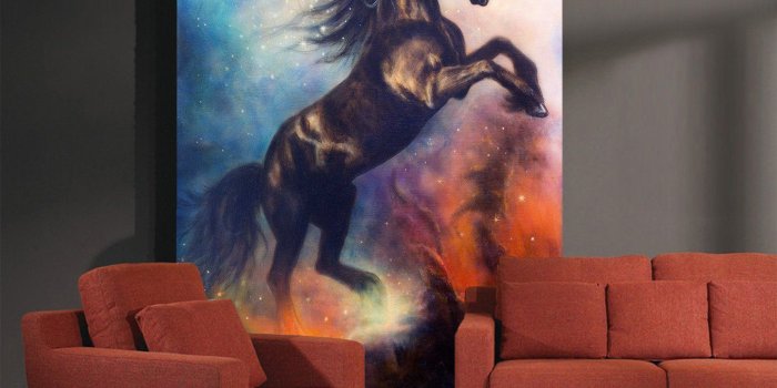 1650x1652 3D Star Black Unicorn 349