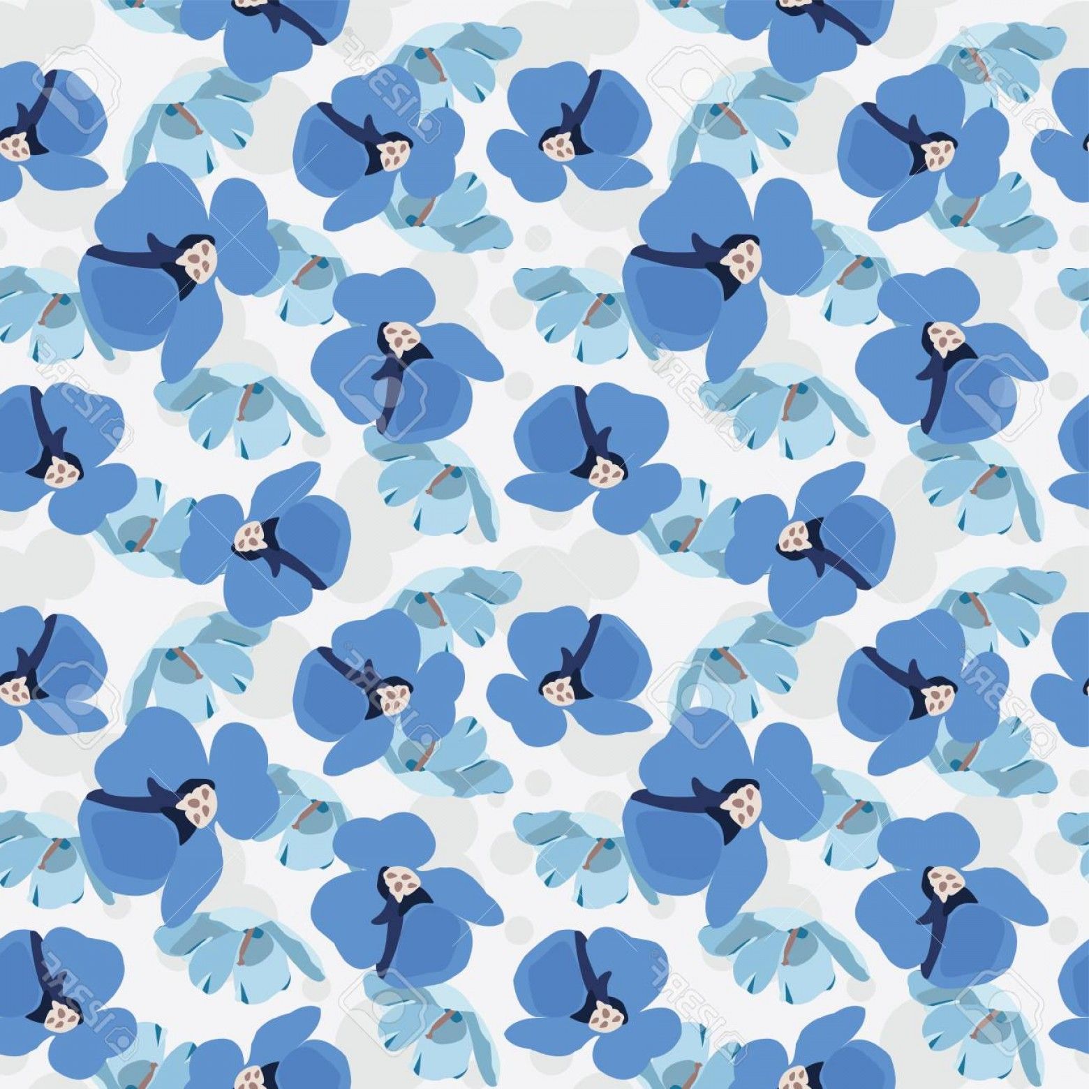 1560x1560 Photostock Vector Seamless Cute Floral Vector Pattern Background