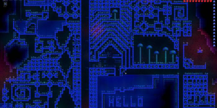 1920x1080 Hi Red, I've been working on a Mushroom Biome of my own too! : Terraria