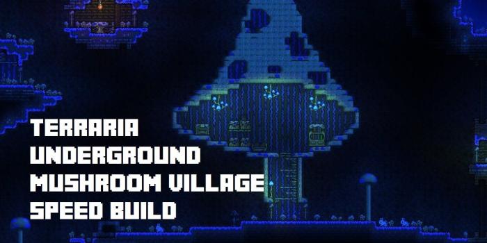 1366x706 Mushroom House! | Terraria Base Inspiration | Mushroom house