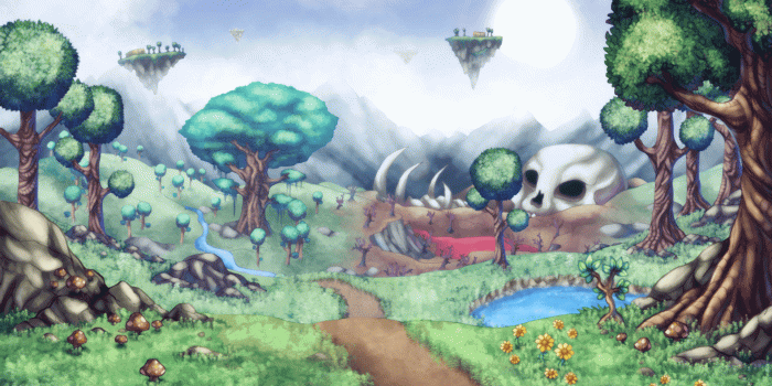 1920x1080 Terraria Glowing Mushroom Wallpaper