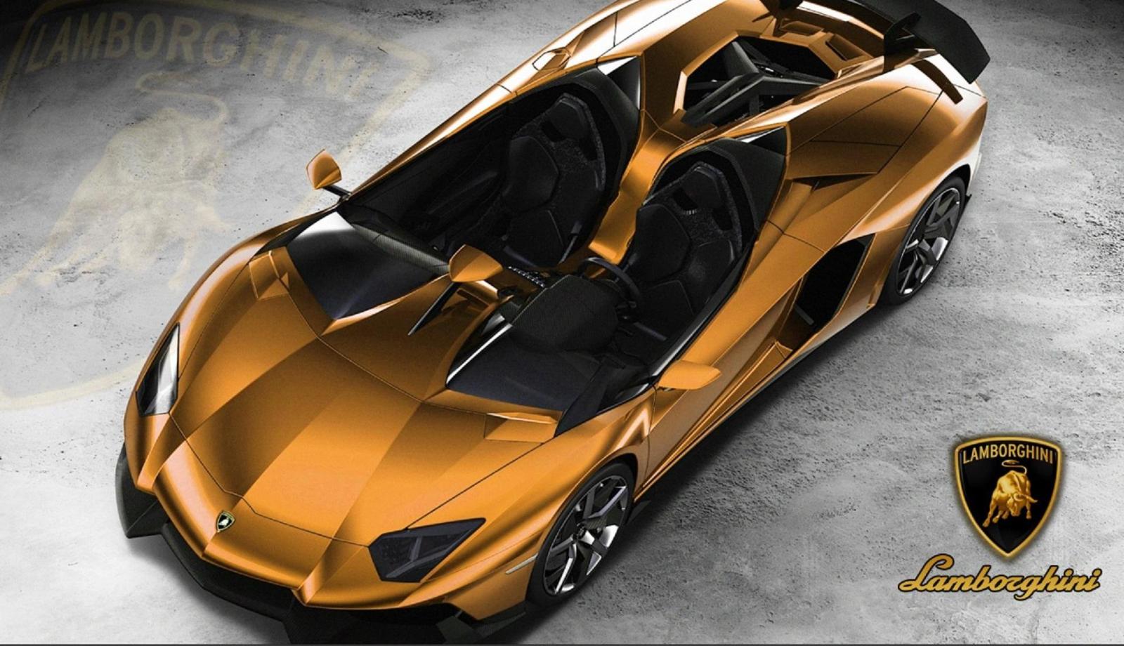 1918x1103 Lamborghini Aventador J Gold HD Wallpaper, Background Images