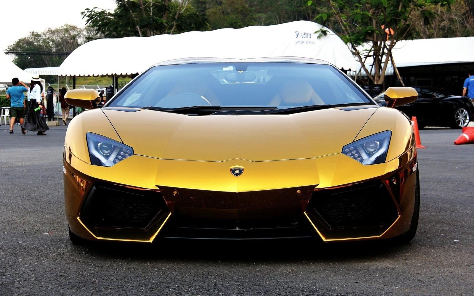 1920x1200 Gold metallic car, Lamborghini, car, gold, India HD wallpaper