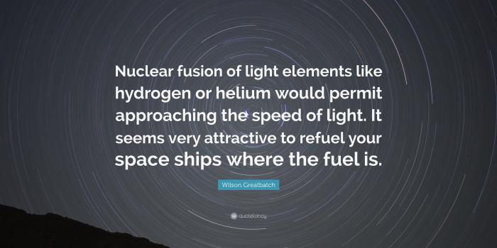 3840x2160 Wilson Greatbatch Quote: “Nuclear fusion of light elements like