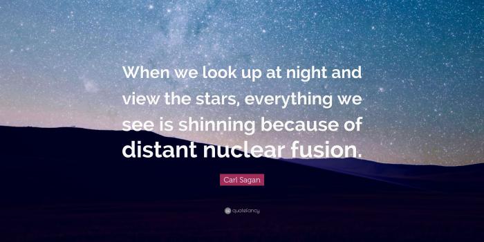 3840x2160 Carl Sagan Quote: “When we look up at night and view the stars