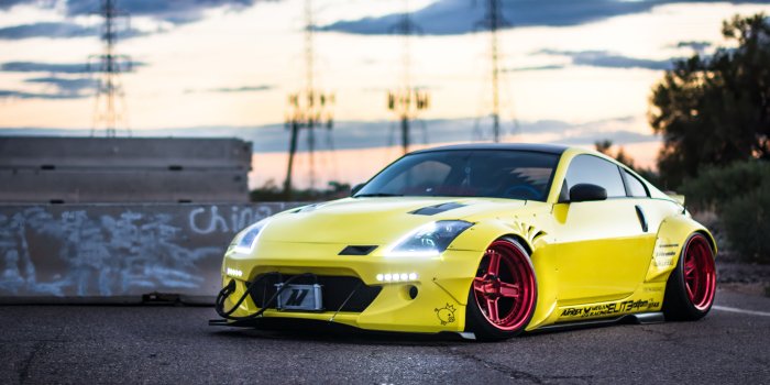 5295x3310 Download wallpaper 5295x3310 nissan 350z, yellow, side view hd
