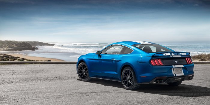 4096x2307 Ford Mustang EcoBoost Performance Pack 1 2018 Rear, HD Cars, 4k