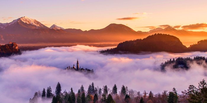 2880x1920 Wallpaper Sunset, Mountains, HD, Nature, #6761