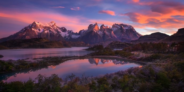 3840x2160 Sunset Mountains Landscape Wallpapers