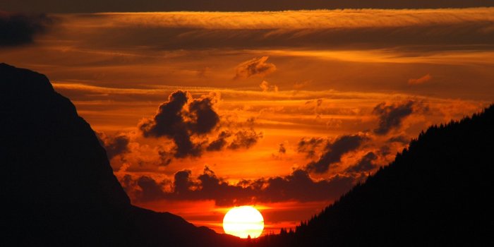 1680x1050 Sunset Mountain Wallpaper - Sunset With Mountain Background (#155631