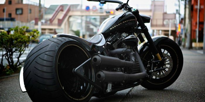 1920x1080 Black HARLEY-DAVIDSON bobber motorcycle HD wallpaper | Wallpaper Flare