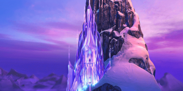 1920x856 Elsa's Ice Castle Wallpaper : Frozen