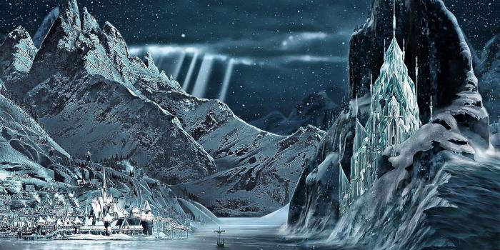 1600x900 Frozen Ice Castle Background - LS