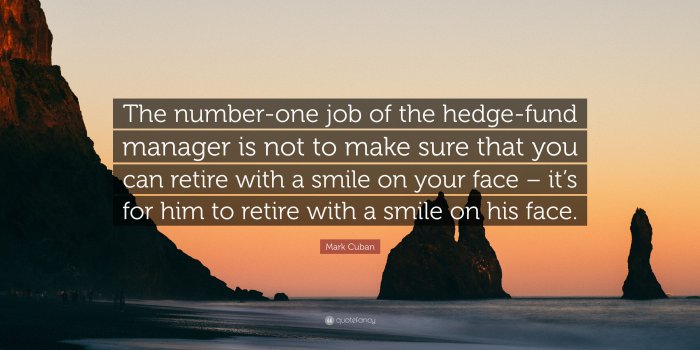 3840x2160 Mark Cuban Quote: “The number-one job of the hedge-fund manager is