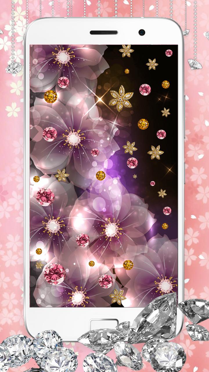 720x1280 Diamond Glitter Wallpaper with Moving Background for Android - APK