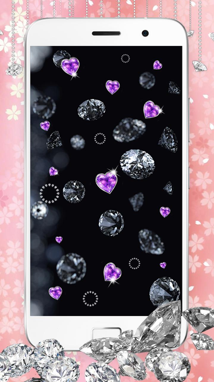 720x1280 Diamond Glitter Wallpaper with Moving Background for Android - APK