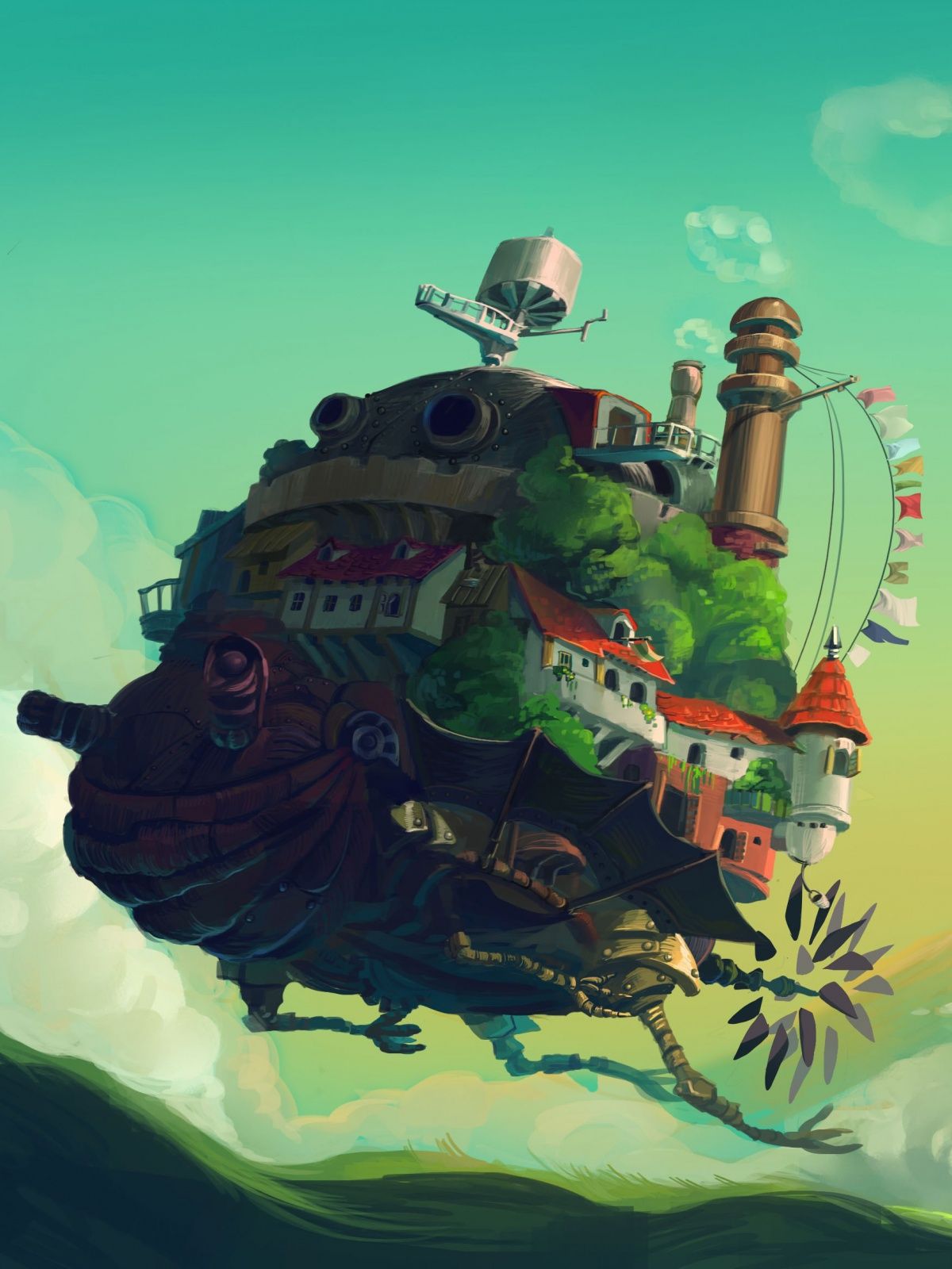 1200x1600 Anime Howl's Moving Castle Mobile Wallpaper - Mobiles Wall