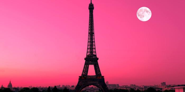 1650x1070 Pink Paris Wallpaper | Pink Sunset Wallpaper | MuralsWallpaper in