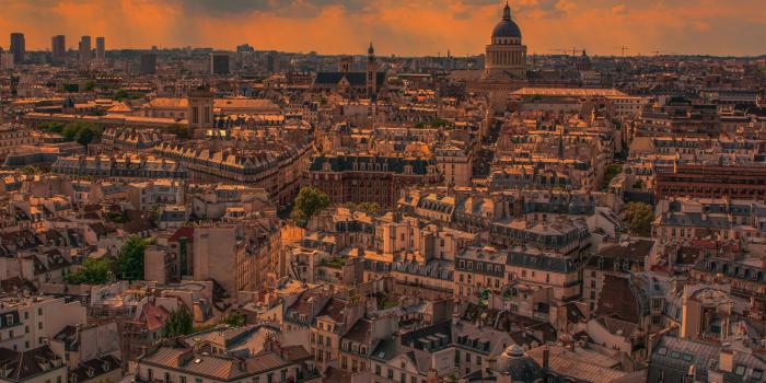 3750x3000 Paris Panorama Sunset ❤ 4K HD Desktop Wallpaper for 4K Ultra HD TV