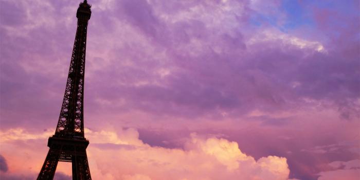 1920x1200 Paris purple pink sunset wallpaper | 1920x1200 | #21802