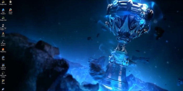 1280x720 League of Legends Animated Championship Cup - Wallpaper Engine