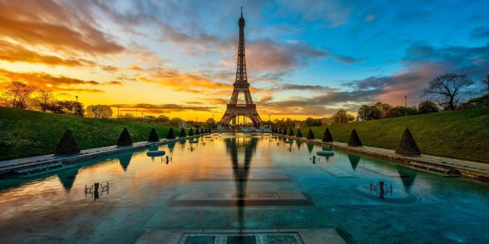 1920x1080 Wallpapers Tagged With Eiffel: Red Reflections Francais Highway Blue
