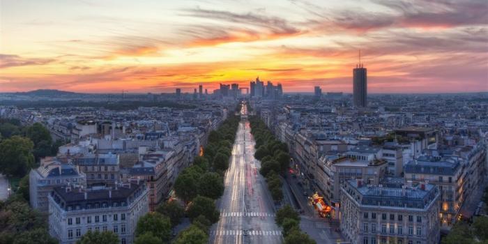 1024x1024 Sunset Paris France iPad Air Wallpaper Download | iPhone Wallpapers