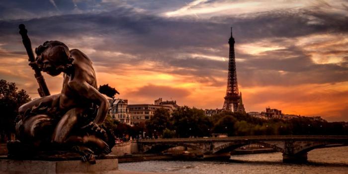 1212x773 Paris Eiffel Tower France Sunset City River Photo Hd Wallpaper