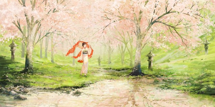 1920x1080 1920x1080 Cherry Blossom Geisha Japan desktop PC and Mac wallpaper