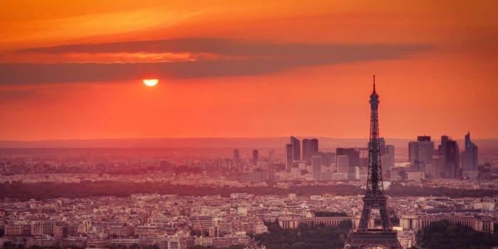 1332x850 Wallpaper sunset, the city, Paris images for desktop, section город