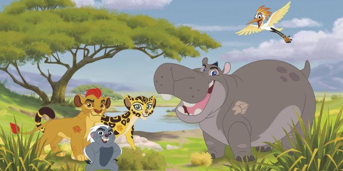 1500x857 Disney The Lion Guard XL Wallpaper Mural 10.5' X 6'