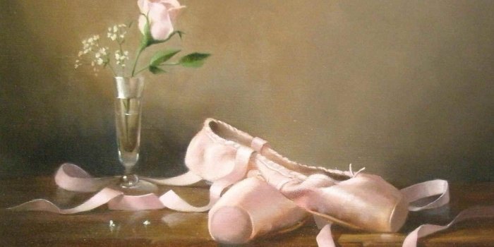 1485x989 ballet+painting | Ballerina's Still Life, abstract, ballet shoes