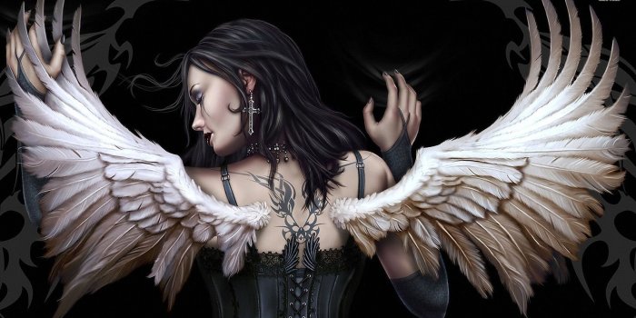 1920x1080 56+ Goth Angel Wallpapers on WallpaperPlay