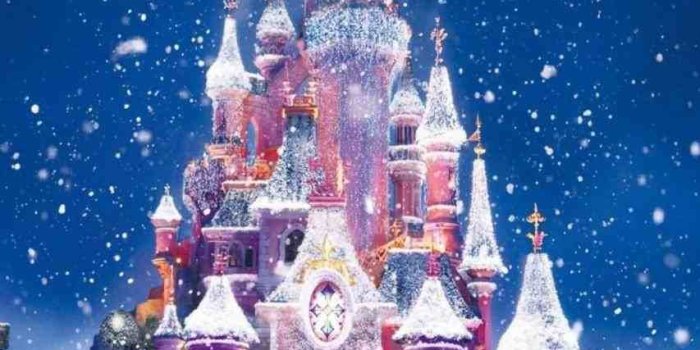 853x1517 disney castle christmas wallpaper | Xmast Decors | Disney wallpaper