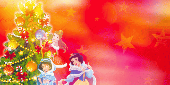 1440x900 Holiday Princess - Belle, Jasmine and Snow White - Disney Princess