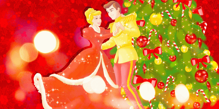 1280x800 Holiday Princess - Cinderella and Prince Charming - Disney Princess